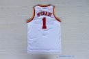 Maillot NBA Pas Cher Houston Rockets Tracy McGrady 1 Retro Blanc