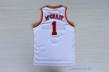 Maillot NBA Pas Cher Houston Rockets Tracy McGrady 1 Retro Blanc