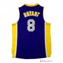 Maillot NBA Pas Cher Los Angeles Lakers Kobe Bryant 8 Pourpre Jaune