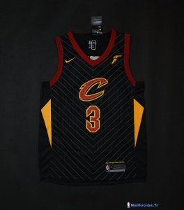 Maillot NBA Pas Cher Cleveland Cavaliers Isaiah Thomas 3 Noir 2017/18