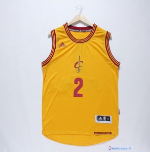 Maillot NBA Pas Cher Noël Cleveland Cavaliers Kyrie 2 Jaune