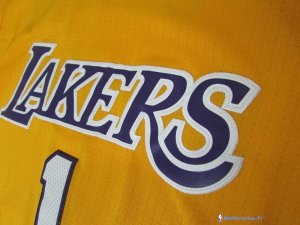 Maillot NBA Pas Cher Los Angeles Lakers D'Angelo Russell 1 Jaune MC