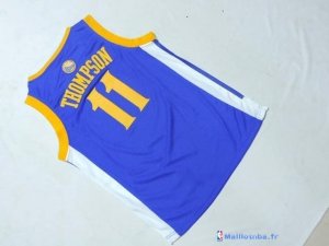 Maillot NBA Pas Cher Golden State Warriors Junior Klay Thompson 11 Bleu