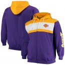 Los Angeles Lakers Majestic GoldPurple Color Block Wordmark Logo Big & Tall Full-Zip Hoodie