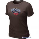 T-Shirt NBA Pas Cher Femme New Orleans Pelicans Brun