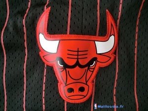 Pantalon NBA Pas Cher Chicago Bulls Adidas Noir Bande