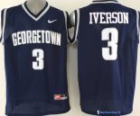 Maillot NCAA Pas Cher Georgetown Hoyas Allen Iverson 3 Noir