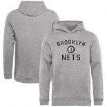 Brooklyn Nets Ash Victory Arch Pullover Hoodie