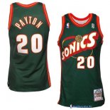 Maillot NBA Pas Cher Seattle Supersonics Gary Payton 20 Retro Vert