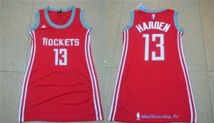 Maillot NBA Pas Cher Houston Rockets Femme James Harden 13 Rouge