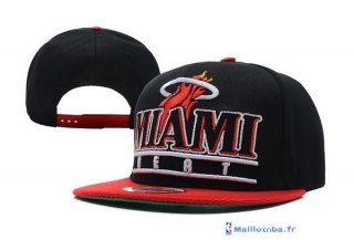 Bonnet NBA Miami Heat 2016 Noir Rouge 15