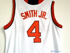 Maillot NCAA Pas Cher North Carolina JR. Smith 4 Blanc