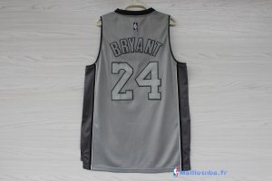 Maillot NBA Pas Cher Los Angeles Lakers Kobe Bryant 24 Gris