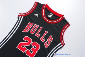 Maillot NBA Pas Cher Chicago Bulls Femme Michael Jordan 23 Noir