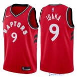 Maillot NBA Pas Cher Toronto Raptors Serge Ibaka 9 Rouge Icon 2017/18