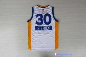 Maillot NBA Pas Cher Noël Golden State Curry 30 Blanc