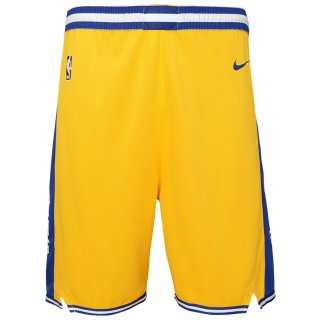 Golden State Warriors Nike GoldWhite Hardwood Classics Swingman Shorts