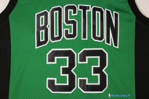 Maillot NBA Pas Cher Boston Celtics Larry Joe 33 Bird Vert Noir