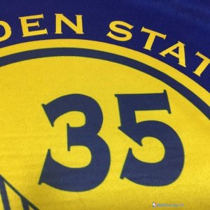 Maillot NBA Pas Cher Golden State Warriors Kevin Durant 35 Bleu Icon 2017/18