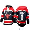 Survetement NBA Pas Cher Chicago Bulls Rose 1 Noir Rouge