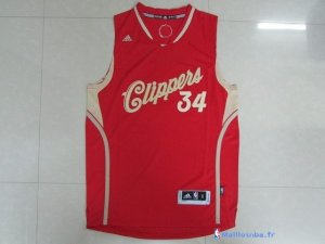 Maillot NBA Pas Cher Noël Los Angeles Clippers Pierce 34 Rouge