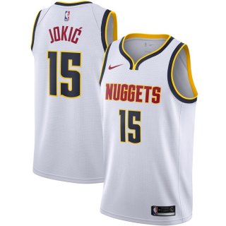 Denver Nuggets Nikola Jokic Nike White 2019/2020 Swingman Jersey - Association Edition