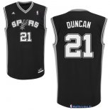 Maillot NBA Pas Cher San Antonio Spurs Tim Duncan 21 Noir