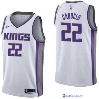 Maillot NBA Pas Cher Sacramento Kings Bruno Caboclo 22 Blanc Association 2017/18