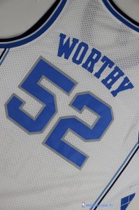 Maillot NCAA Pas Cher North Carolina James Worthy 52 Blanc