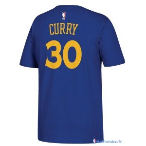 Maillot NBA Pas Cher Golden State Warriors Champions 2017 Curry Bleu