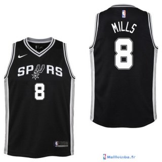 Maillot NBA Pas Cher San Antonio Spurs Junior Patty Mills 8 Noir Icon 2017/18