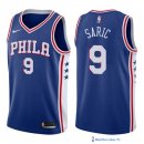 Maillot NBA Pas Cher Philadelphia Sixers Dario Saric 9 Bleu Icon 2017/18