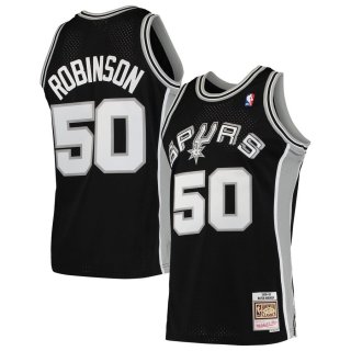 San Antonio Spurs David Robinson Mitchell & Ness Black Hardwood Classics 1998-99 Swingman Jersey