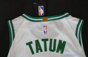 Maillot NBA Pas Cher Boston Celtics Jayson Tatum 0 Blanc 2017/18