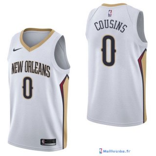 Maillot NBA Pas Cher New Orleans Pelicans DeMarcus Cousins 0 Blanc Association 2017/18