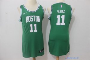Maillot NBA Pas Cher Boston Celtics Femme Kyrie Irving 11 Vert Icon 2017/18
