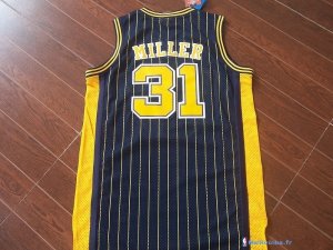 Maillot NBA Pas Cher Indiana Pacers Reggie Miller 31 Bleu Bande