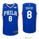 Maillot NBA Pas Cher Philadelphia Sixers Jahlil Okafor 8 Bleu 2017/18