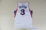 Maillot NBA Pas Cher Philadelphia Sixers Allen Iverson 3 10 Anniversaire Blanc