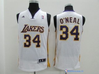 Maillot NBA Pas Cher Los Angeles Lakers Shaquille O'Neal 34 Blanc