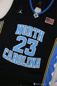 Maillot NCAA Pas Cher North Carolina Michael Jordan 23 Noir