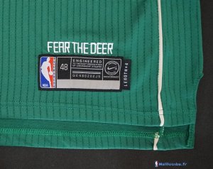 Maillot NBA Pas Cher Milwaukee Bucks Giannis Antetokounmpo 34 Vert 2017/18