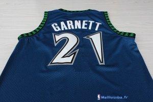 Maillot NBA Pas Cher Minnesota Timberwolves Kevin Garnett 21 Retro Bleu