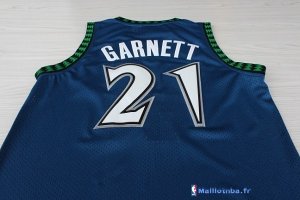 Maillot NBA Pas Cher Minnesota Timberwolves Kevin Garnett 21 Retro Bleu