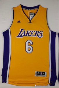 Maillot NBA Pas Cher Los Angeles Lakers Jordan Clarkson 6 Jaune