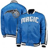 Orlando Magic Starter Blue The Offensive Varsity Satin Full-Snap Jacket
