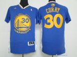 Maillot NBA Pas Cher Golden State Warriors Stephen Curry 30 Bleu MC