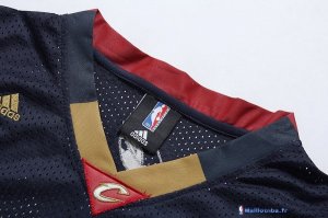 Maillot NBA Pas Cher Cleveland Cavaliers LeBron James 23 Retro Dentelle Bleu