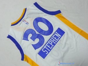 Maillot NBA Pas Cher Golden State Warriors Junior Stephen 30 Blanc