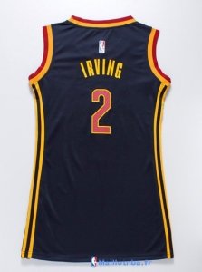 Maillot NBA Pas Cher Cleveland Cavaliers Femme Kyrie Irving 2 Bleu